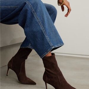 Stuart Weitzman Brown Heeled Boots